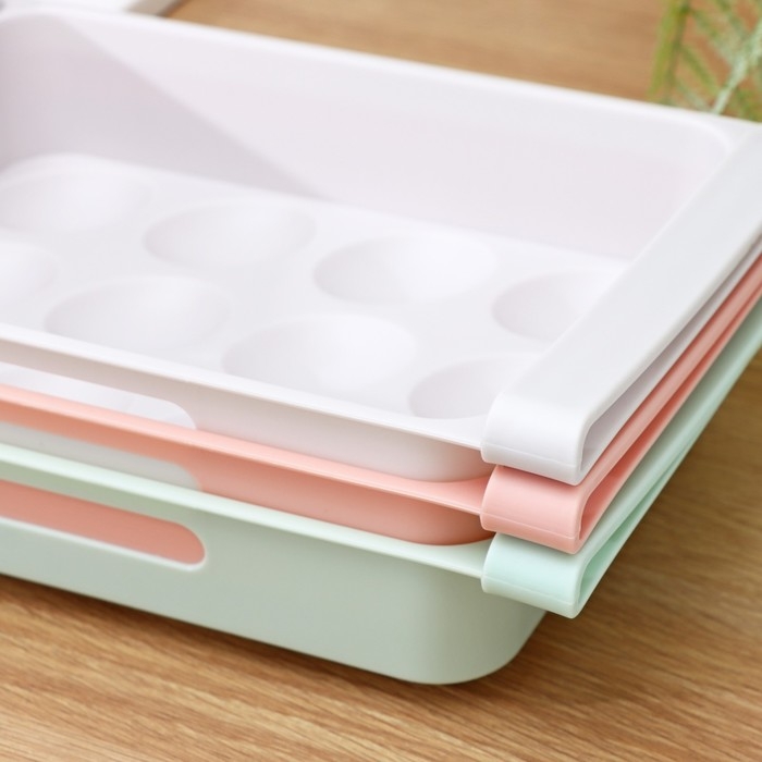 Полка для яиц в холодильник, подвесная, 12 ячеек, 26×17×5 см, МИКС