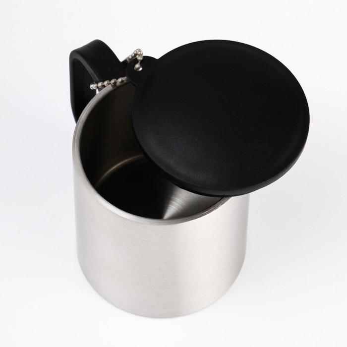 Термокружка, 180 мл, Туризм  Термокружка, 180 мл, Туризм "Мастер К", сохраняет тепло 2 ч, 8.5 х 6.8 см, хром