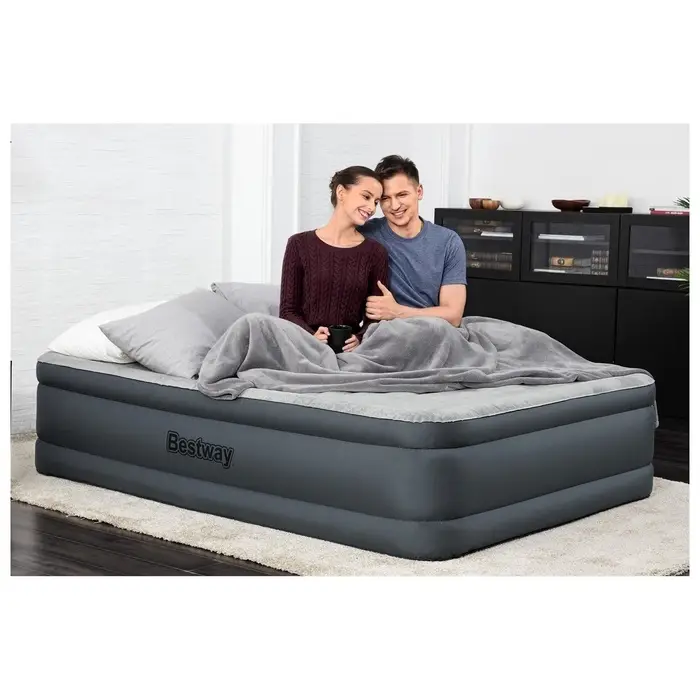 Кровать надувная Fortech, 203&times;152&times;46 см, со встроенным электронасосом, 69075 Bestway