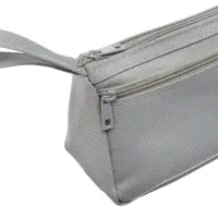 Пенал школьный &laquo;Классика&raquo;, 2 отделения, на молнии, серый