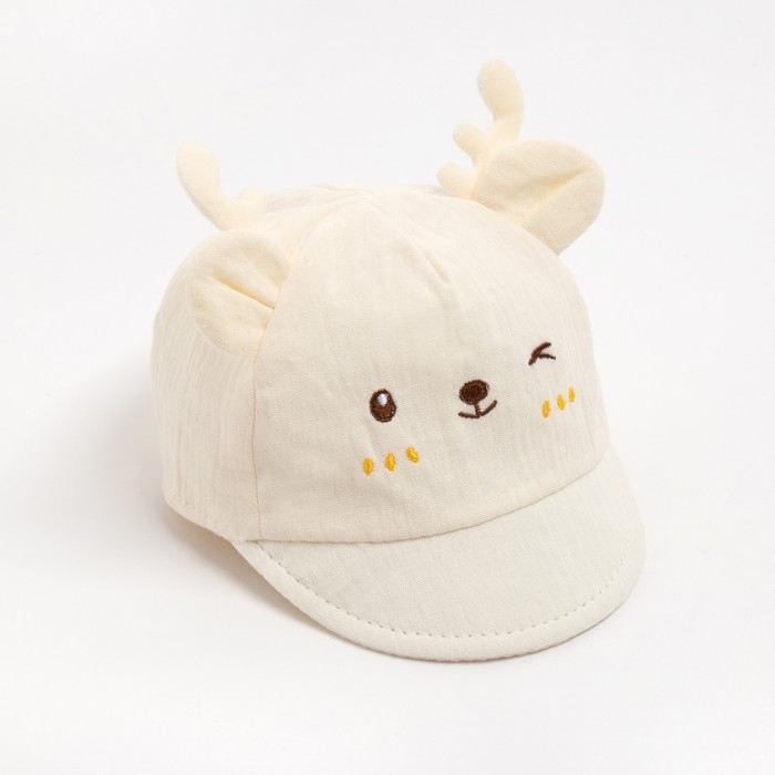 Кепка детская MINAKU, размер 40-42, цвет бежевый Кепка детская MINAKU, размер 40-42, цвет бежевый