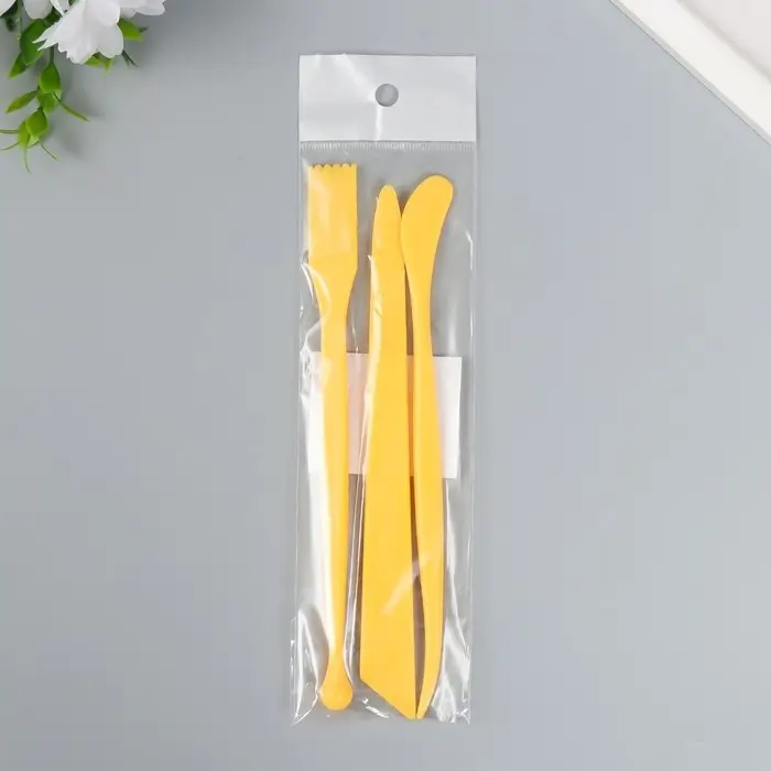 Инструменты для моделирования и придания формы набор 3 шт пластик 18 см МИКС Инструменты для моделирования и придания формы набор 3 шт пластик 18 см МИКС