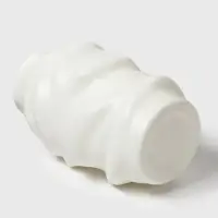 Ваза для цветов, пластик, 9&times;6&times;20 см, 1.7 л, белая