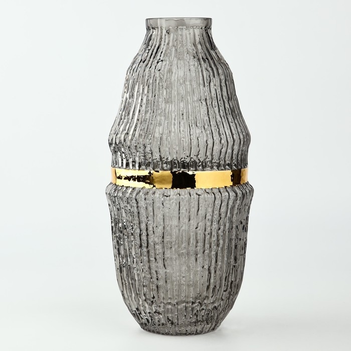 Ваза для цветов «Смоки» из черного стекла 31.5×15×15 см Ваза для цветов «Смоки» из черного стекла 31.5×15×15 см