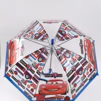 Зонт детский прозрачный купол &laquo;Тачки&raquo;, d=76 см