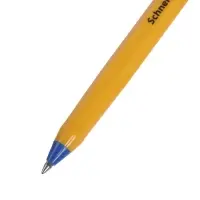 Ручка шариковая Schneider. Tops 505 F, синий стержень, узел 0.8 мм, светостойкие чернила, оранжевый корпус