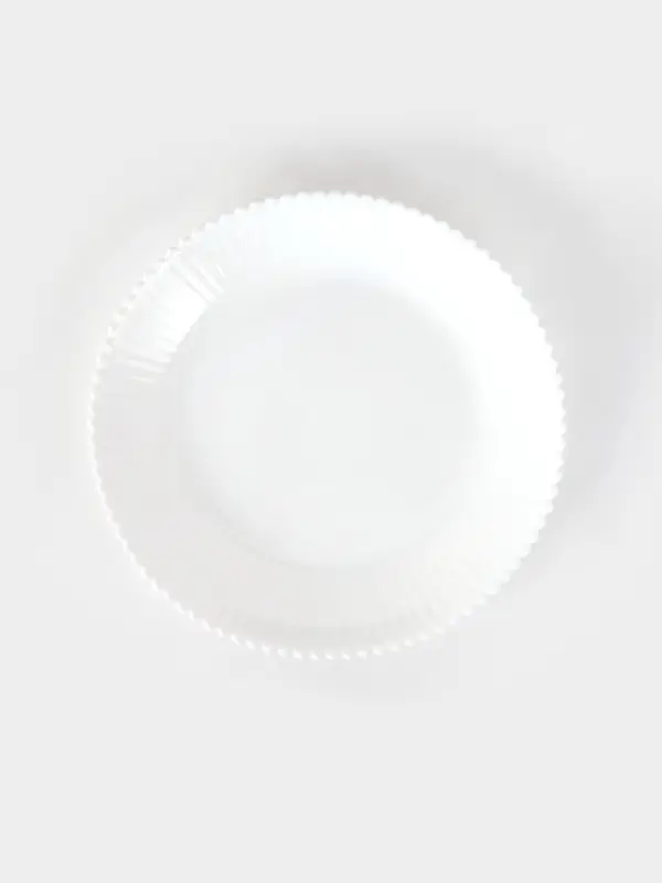 Тарелка десертная &laquo;Лунный свет&raquo;, d=17.8 см, стеклокерамика, белая