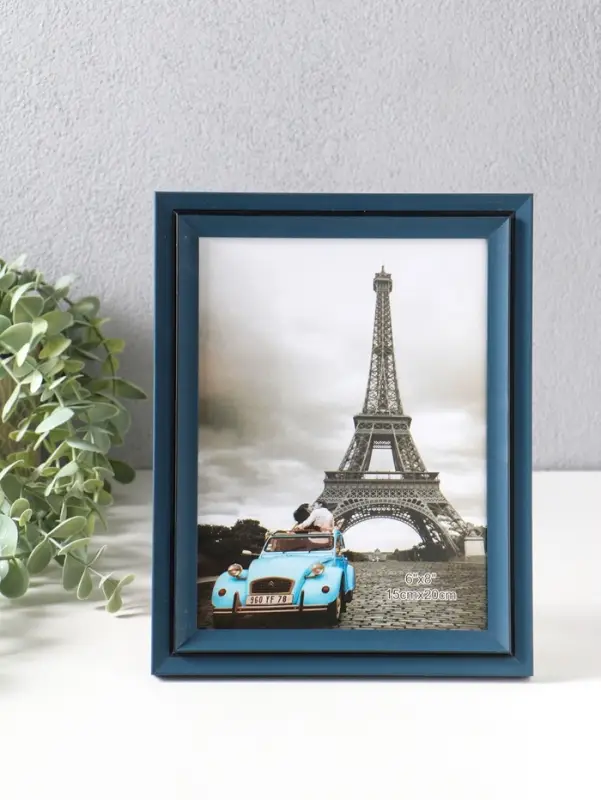 Фоторамка пластик 15х20 см "Остин" иссиня-чёрный 23,5х18,5х1,5 см