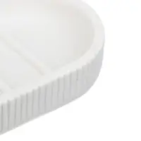 Мыльница тм VETTA Дакота, смола (полирезин), белый, 14x8,7x2,5см