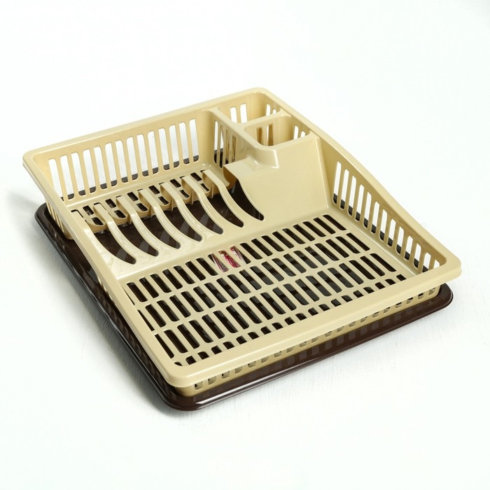 Сушилка для посуды DDSTYLE «Степ», 38×31×8 см, цвет МИКС Сушилка для посуды DDSTYLE «Степ», 38×31×8 см, цвет МИКС