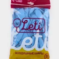 Воздушные шары латексные 12" &laquo;Линколун&raquo;, голубой, набор 50 штук
