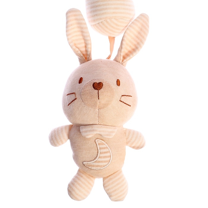 Подарочный набор для новорождённых «Зайчик», 3 мягкие погремушки Подарочный набор для новорождённых «Зайчик», 3 мягкие погремушки