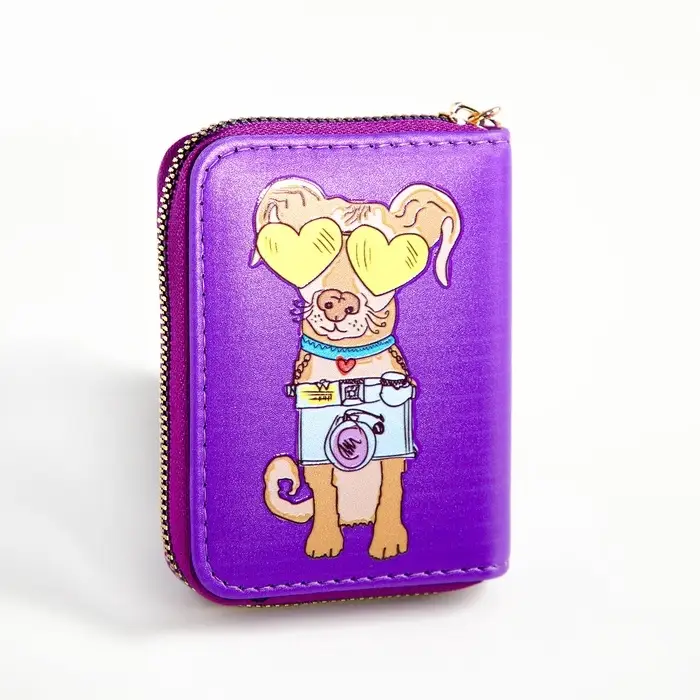 Кошелёк на молнии Выбражулька, фиолетовый