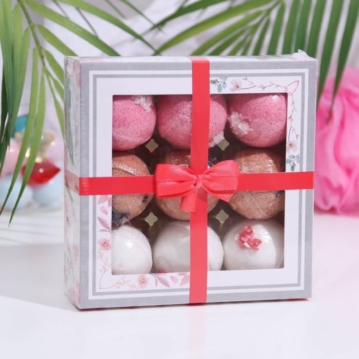 Набор бомбочек Candy bath bar  Набор бомбочек Candy bath bar "La boite des bonbons", 9*40 г