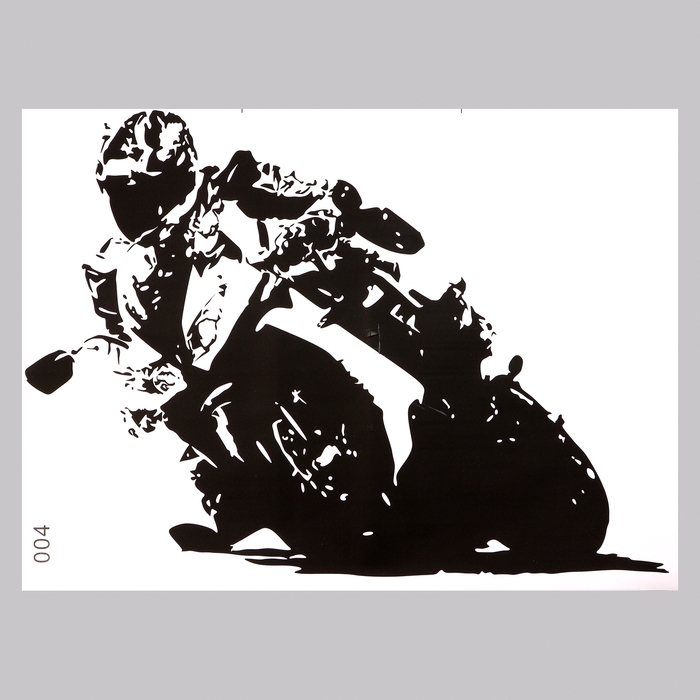 Наклейка 3Д интерьерная Мото 81*58см Наклейка 3Д интерьерная Мото 81*58см