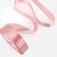 Лента атласная, 20 мм, 23&plusmn;1 м, розовая