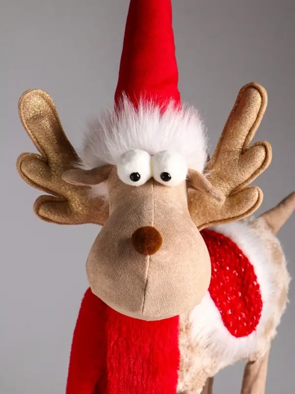 Кукла интерьерная Кукла интерьерная "Золотой лосик в красном колпаке" 26х15х60 см