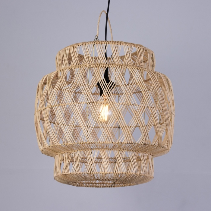 Светильник потолочный из ротанга Светильник потолочный из ротанга "Райан" 1х120Вт, Е27, 50х50х50 см