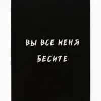 Ежедневник А5, 80 листов в тонкой обложке &laquo;Вы все меня бесите&raquo;