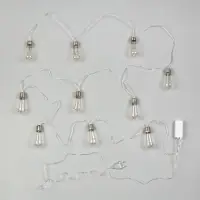 Гирлянда &laquo;Нить&raquo; 3 м с насадками &laquo;Лампа&raquo;, IP20, прозрачная нить, 80 LED, свечение тёплое белое, 8 режимов, 220 В