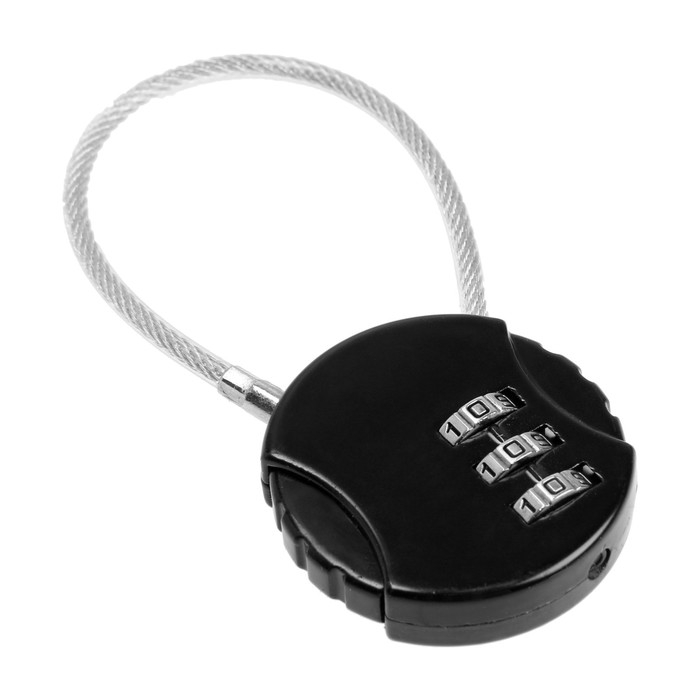 Замок навесной кодовый ТУНДРА ZK005, черный Замок навесной кодовый ТУНДРА ZK005, черный