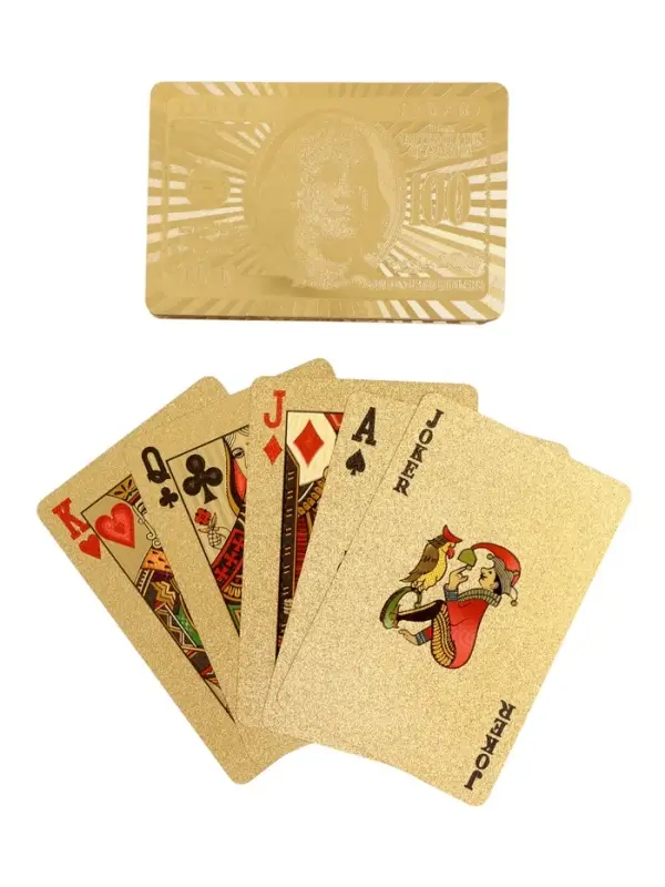 Карты игральные пластиковые &laquo;100 долларов&raquo;, 54 шт., 30 мкм, 8.5&times;4.5 см, в шкатулке