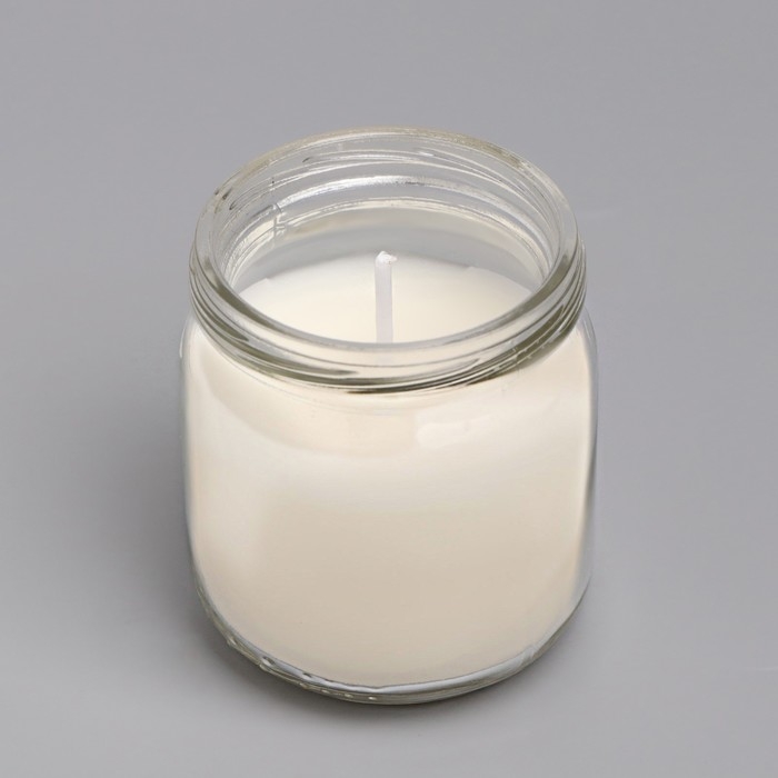 Свеча ароматическая в банке  Свеча ароматическая в банке "Ванильный десерт"