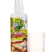 Спрей от комаров и мошек Safex KIDS, 100 мл 2 штуки