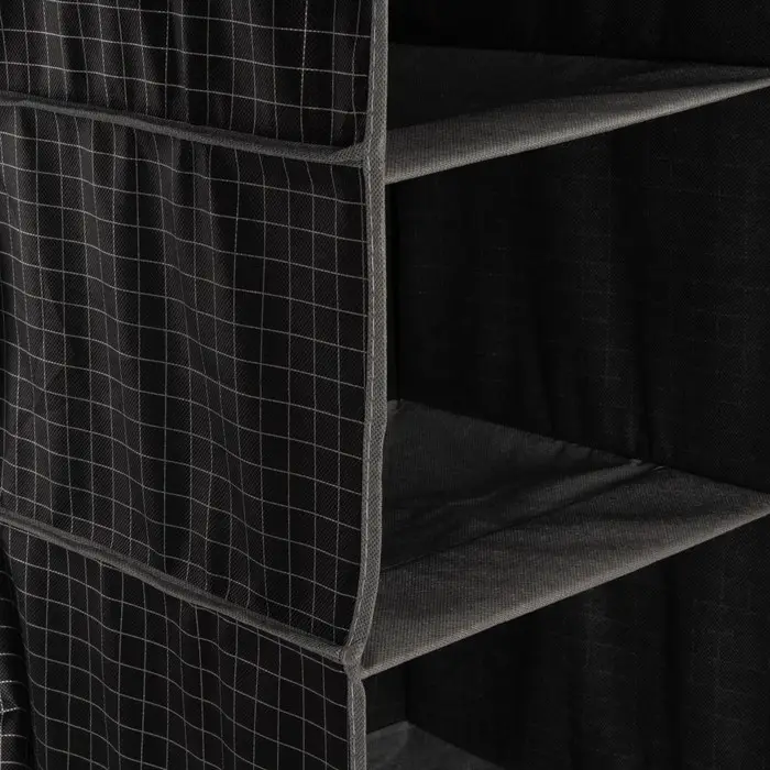 Органайзер подвесной Доляна &laquo;Кло&raquo;, 4 отделения, 30&times;30&times;80 см, чёрный