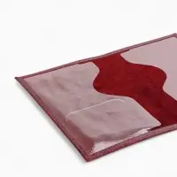 Обложка для паспорта, из натуральной кожи, бордовая