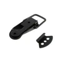 Замок-защелка на ящик, 5.5 см, железный, черный, с проушиной,10 шт.