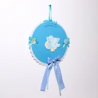 Украшение на гендер пати &laquo;Подвеска Аист с мальчиком&raquo;, 27&times;27&times;46 см, голубое