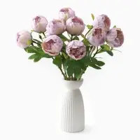 Цветы искусственные &laquo;Пышный пион&raquo;, 7&times;47 см, сиреневые
