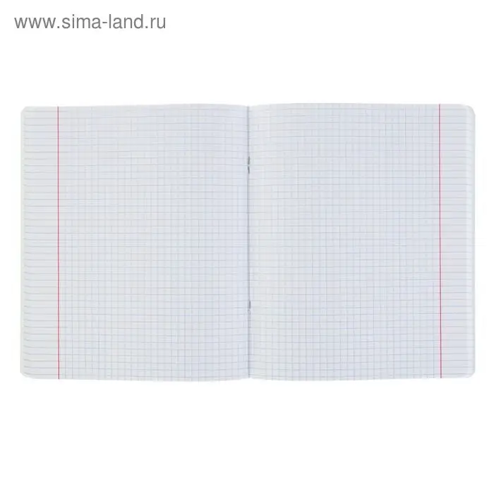 Тетрадь 96 листов, в клетку MC-7, картонная обложка, микс