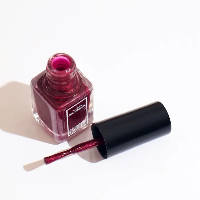 Лак для ногтей с эффектом геля SHIMMER тон S114 вишнево-золотой искрящийся, 6 мл