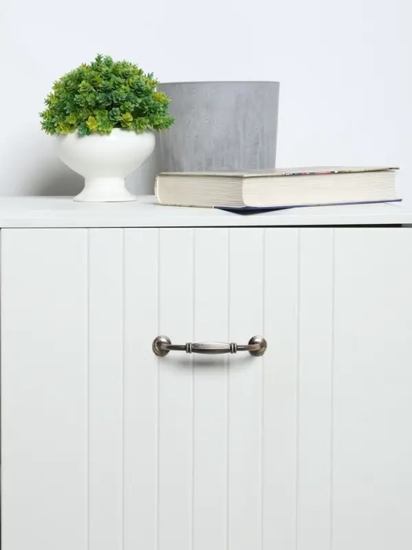 Ручка-скоба мебельная PC176AB LIGHT, м/о 96 мм, цвет бронза