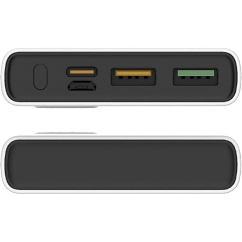 Внешний аккумулятор PERO PB05 10000 mAh,Li-Pol,output USB-C + 2USB-A,белый