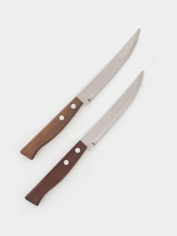 Набор кухонных ножей для мяса TRAMONTINA Tradicional, 2 шт., лезвие 12.7 см, коричневый