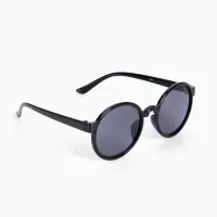 Очки солнцезащитные детские OneSun, uv 400, 13&times;12.5&times;4.6 см, линза 4.5&times;4.5 см, чёрные