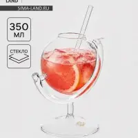 Бокал Magistro &laquo;Forma. Глобус&raquo;, 350 мл 9&times;13.5 см, стекло, прозрачный