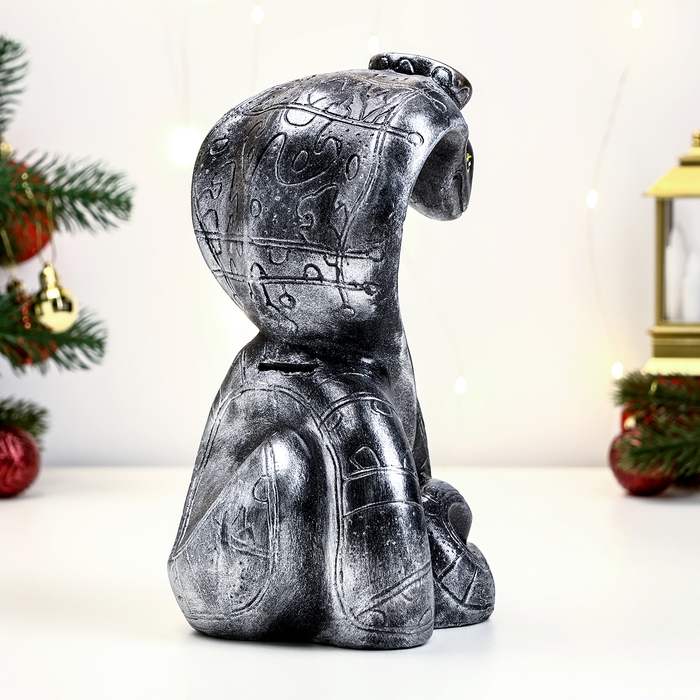 Копилка  Копилка "Змея Принцесса Кобра" металлик, 13х22см