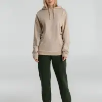 Толстовка с капюшоном унисекс Hoodie, бежевая, размер XS