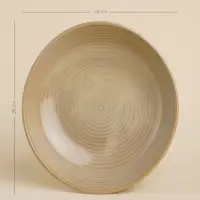 Тарелка глубокая SL Home &laquo;Песчаный бриз&raquo;, 1.3 л, 26&times;24&times;6 см, фарфор, бежевая