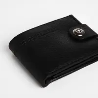 Портмоне мужское, на магните, отдел для купюр, для карт, для монет, чёрное