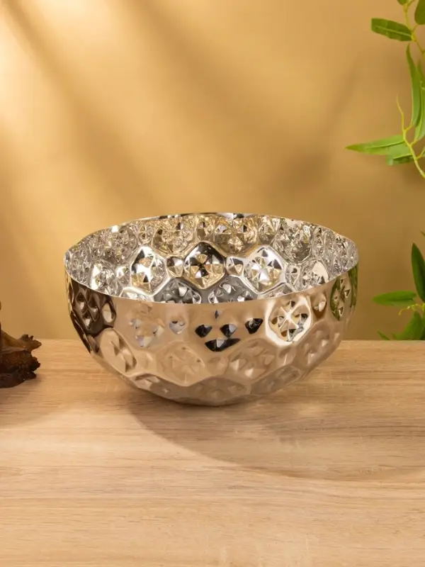 Миска гранёная, 25×25×12.5 см, нержавеющая сталь Миска гранёная, 25×25×12.5 см, нержавеющая сталь