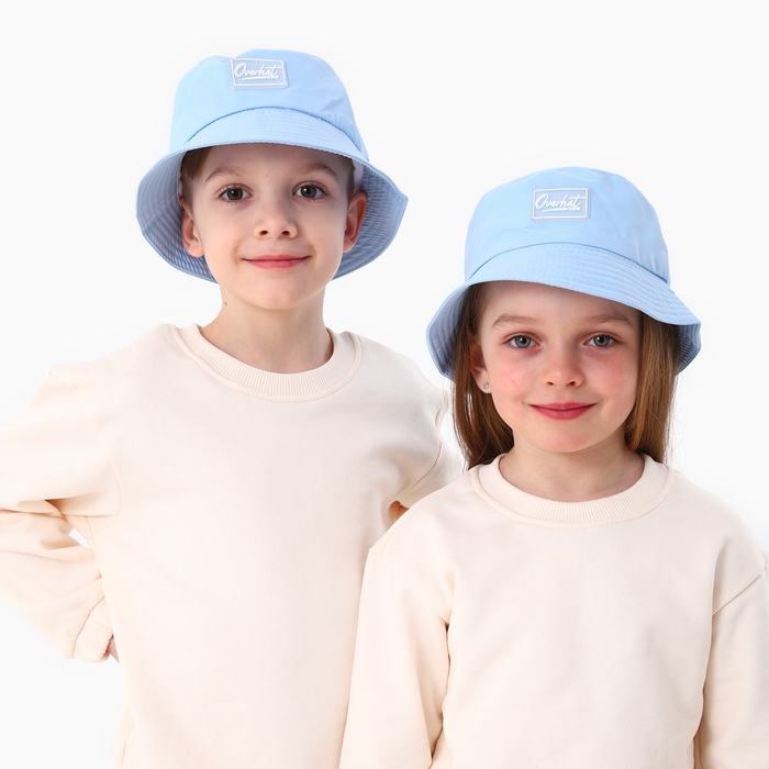 Панама детская для мальчика цвет голубой, р-р 52-54 Панама детская для мальчика цвет голубой, р-р 52-54