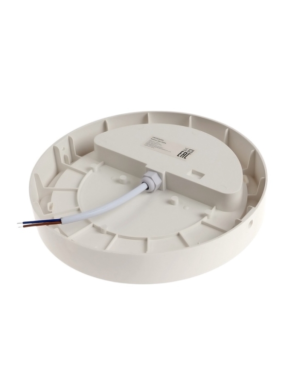 Светильник светодиодный, 24 Вт, IP54, 4000К, 220 В, круг, белый