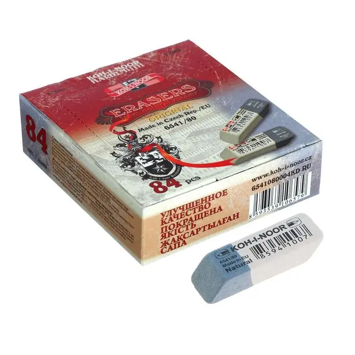 Ластик Koh-I-Noor каучук Sanpearl 6541/84-80, бело-синий Ластик Koh-I-Noor каучук Sanpearl 6541/84-80, бело-синий