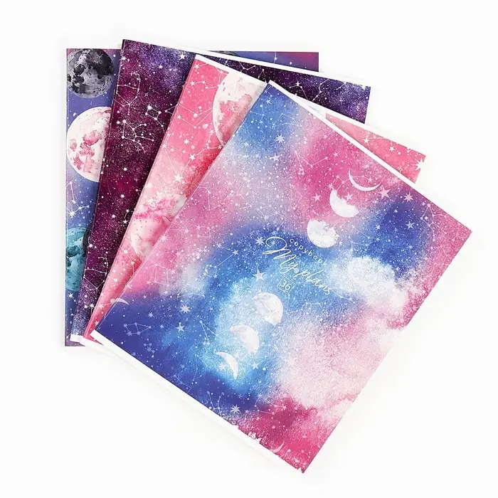 Тетрадь в клетку, 36 л., А5, на скрепке, блок №1 &laquo;Космос: Вселенная&raquo; МИКС