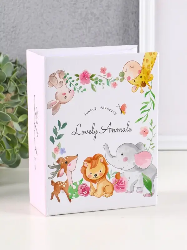 Фотоальбом "В мире животных" 100ф 10X15см, ПП карм.